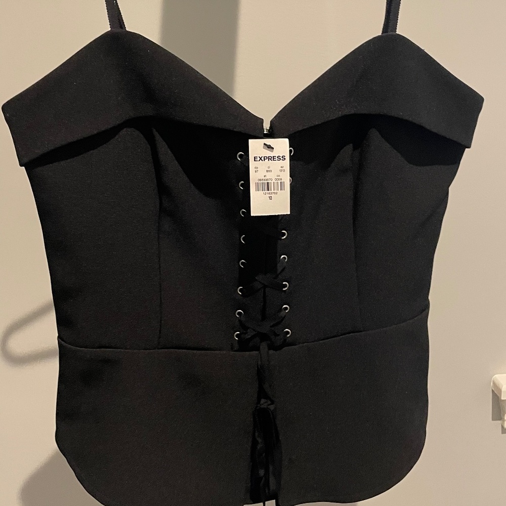 Express black corset